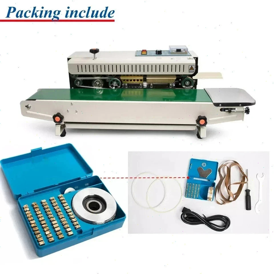 US FR900 220V Continuous Horizontal Plastic Bag Auto Sealing Packing Machine CE