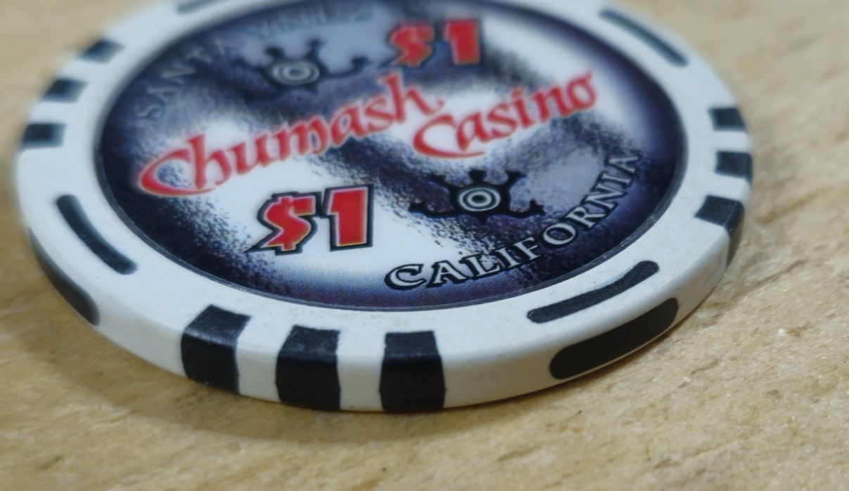 Indian Chumash Casino 1.00 Santa Ynez California Chip Chips Native American