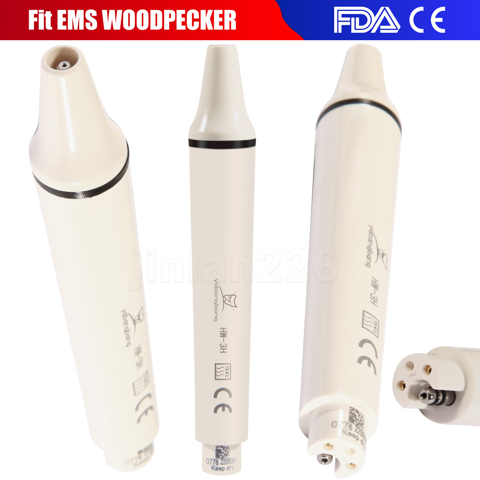 Dental Piezo Ultrasonic Scaler Handpiece fits EMS WOODPECKER Cavitron 135℃ HW-3H