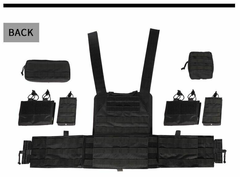 Urban Assault Desert Fox Tactical Vest Plate Carrier W/ Level III Armor Plates