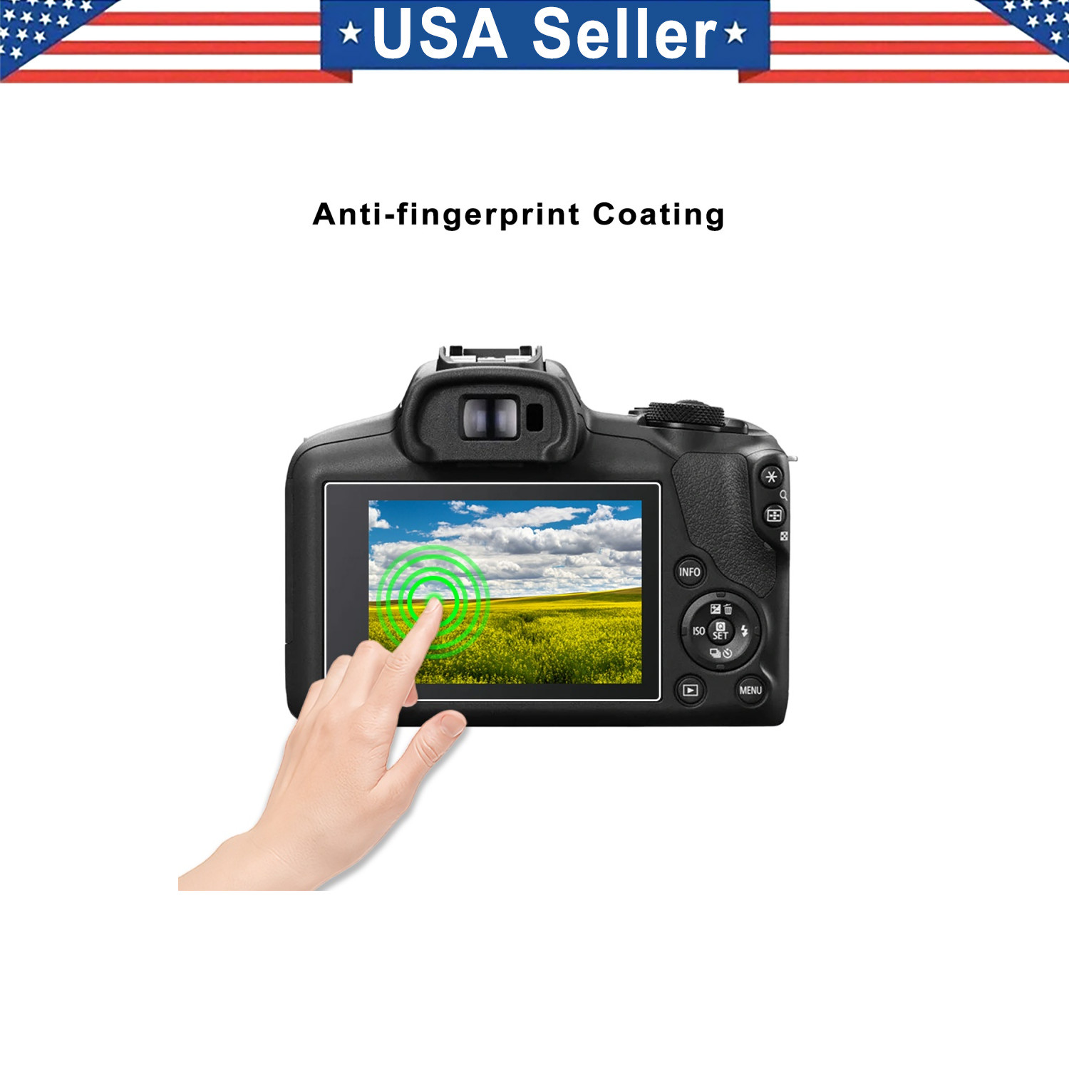 2PK Tempered Glass Protector For Canon EOS R100 Rebel T7 T6 T5 RP/2000D