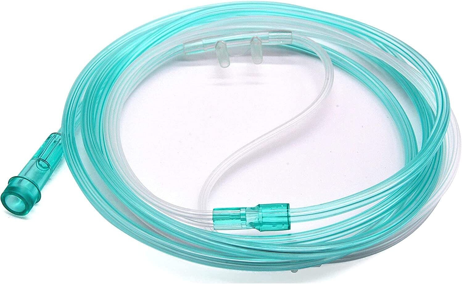 BOX OF 10 (TEN) 7FT Adult Flexible Tip Soft Nasal Oxygen Cannulas Clear CANROS7