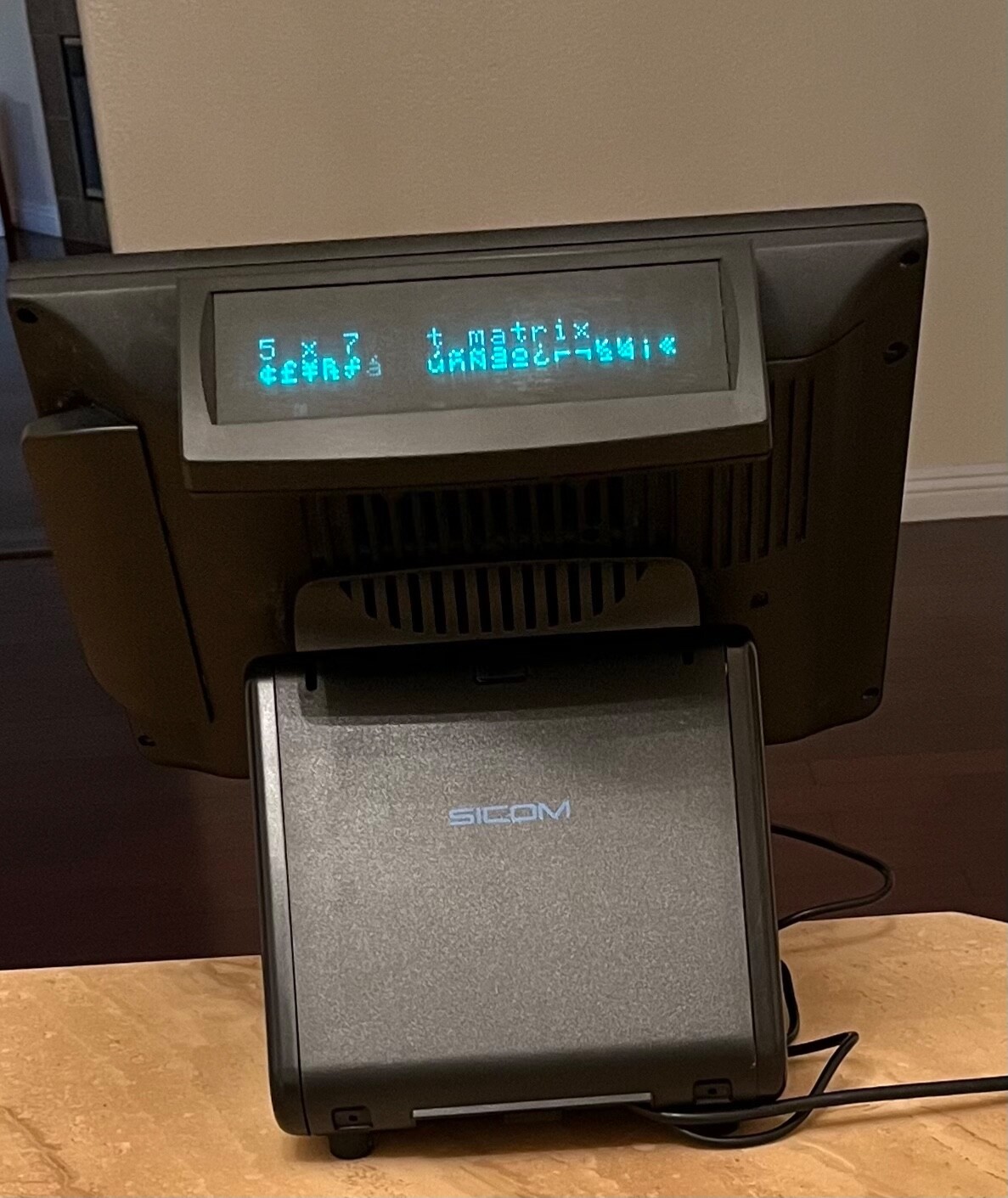 Sicom SL20 POS Terminal Register with Rear Display 2100-00 3LEP33500460