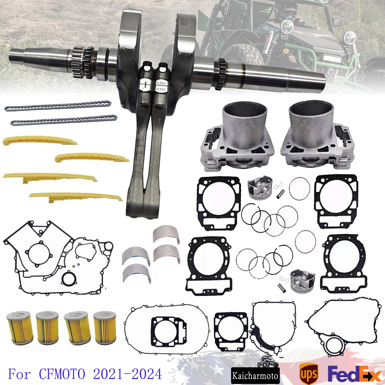 For CFMOTO CFroce 800X U8 Z8 Engine Rebuild Kits 0JWA-041000-10022 2021-2024 New
