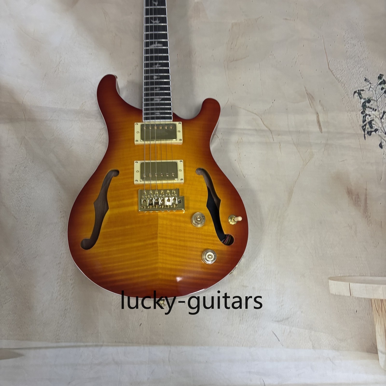 Custom PRS Electric Guitar 2H Pickups Flame Maple Top Bird inlay US Warehouse