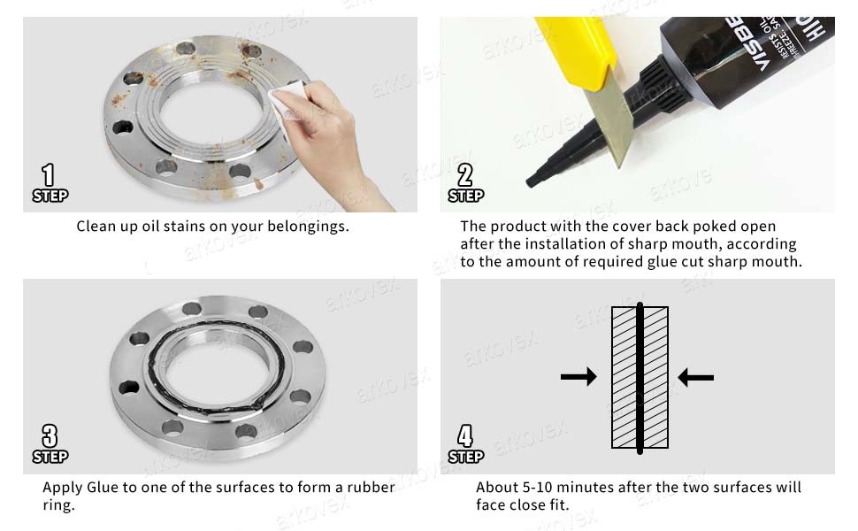 2X 3.7oz RTV Silicone Instant Gasket Maker Sealant Tube Black High Temperature