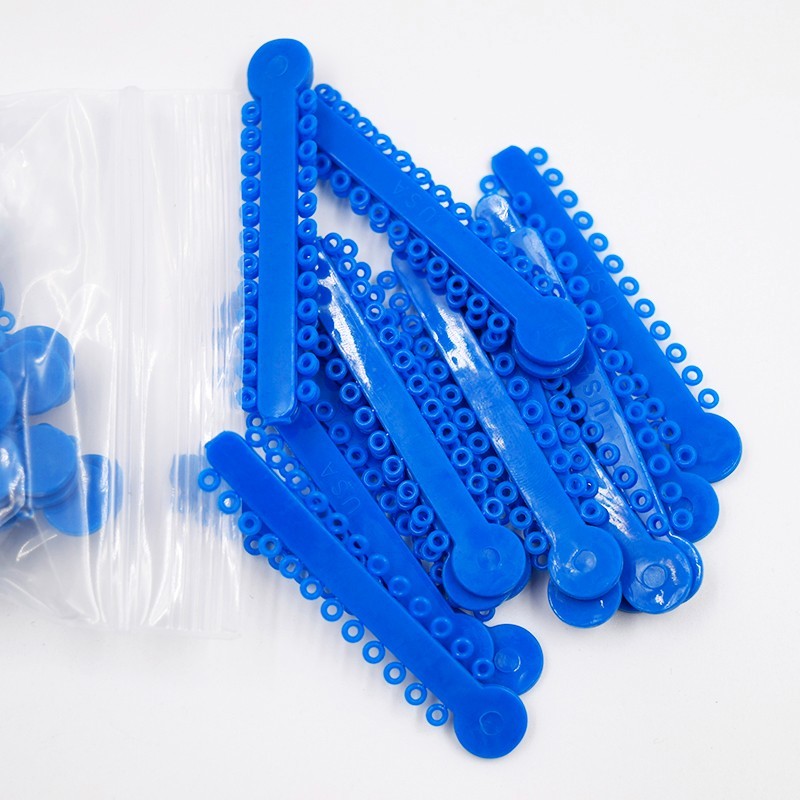 1040Pcs Dental Elastic Ligature Ties Rubber Power Bands for Orthodontic Braces