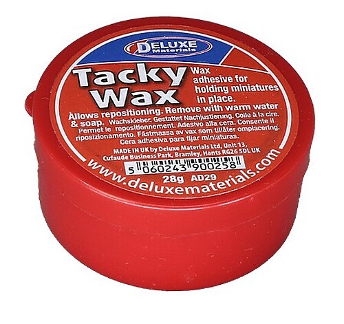 Deluxe-Materials Tacky Wax Figure Adhesive (1oz) - Hobby and Plastic Model