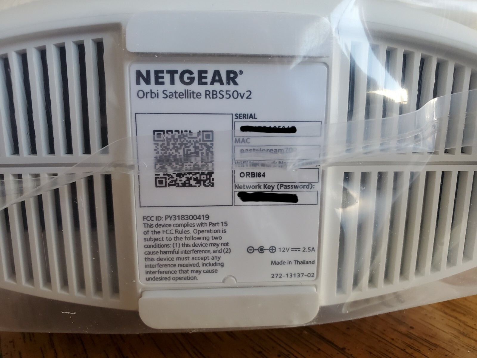 NETGEAR Orbi RBS50v2 AC3000 Satellite WiFi Extender ~ New