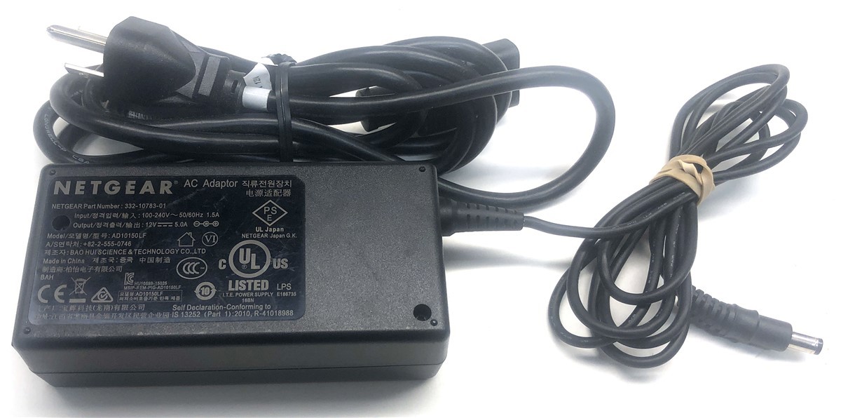 Genuine Netgear Charger AC Adapter Power Supply 332-10783-01 AD10150LF 12V 60W
