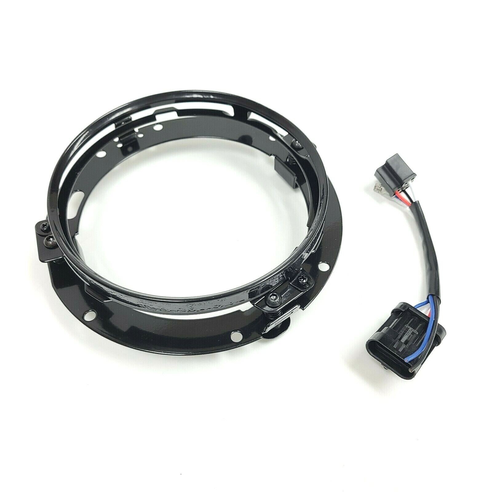 Passing Lights 7" LED Halo Projector Headlight Fit Harley Touring DRL Signal