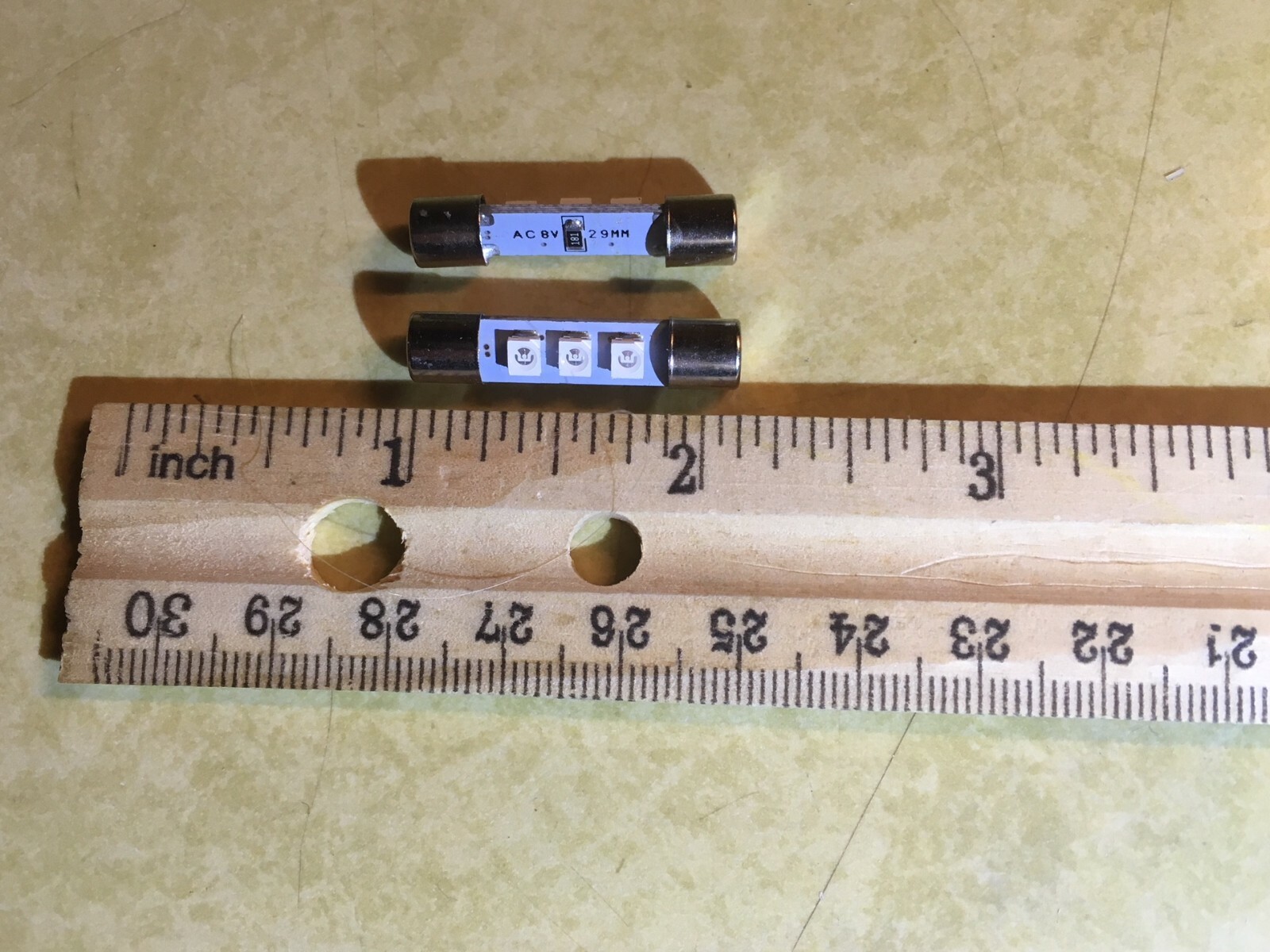 (100)WARM WHITE 8V FUSE LAMP LEDs/ DIAL METER STEREO RECEIVER/ Marantz BULBS