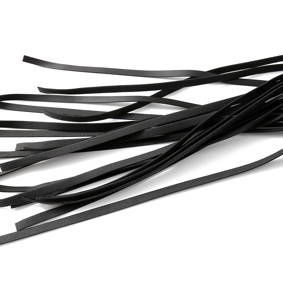 30'' PU Leather Riding Crop Flogger Whip Black Spanking Whip Portable Adult Game