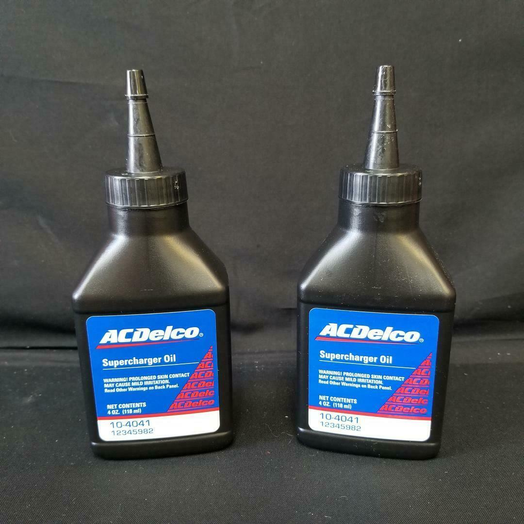 (2) 4 oz Bottles of Genuine GM OEM AC Delco Supercharger Oil Eaton 10-4041