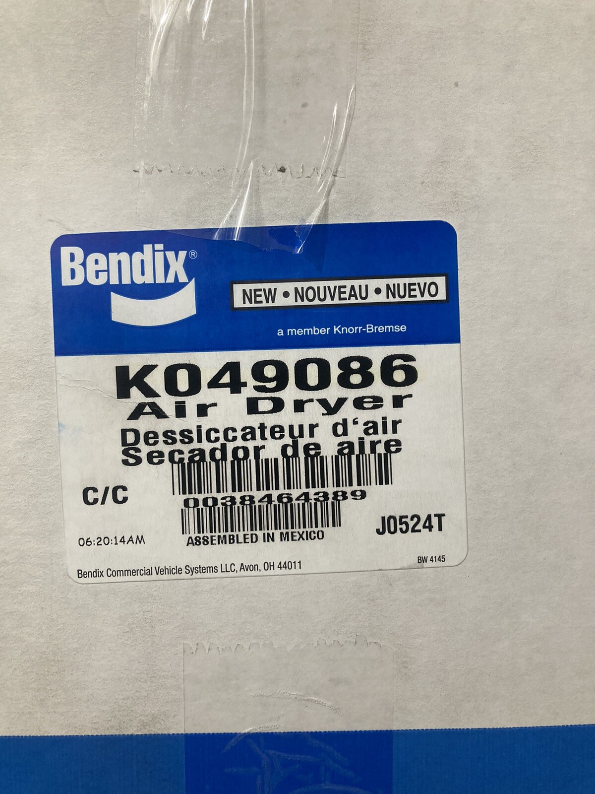 K049086 BENDIX AIR DRYER ASSEMBLY