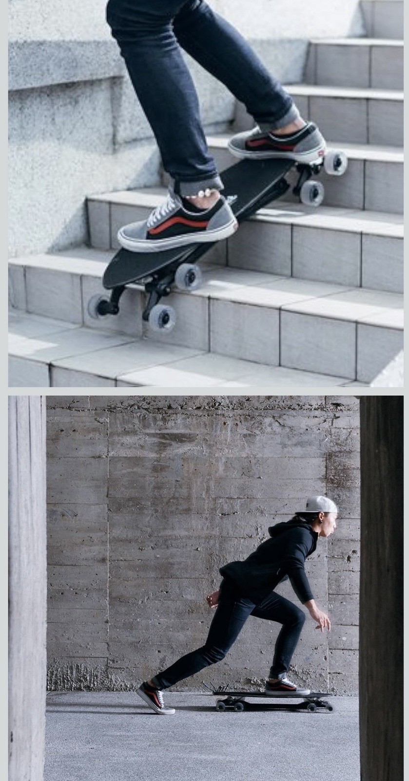 Allrover Stair Rover Skateboard 8-Wheel Stair Climbing Longboard All Rover