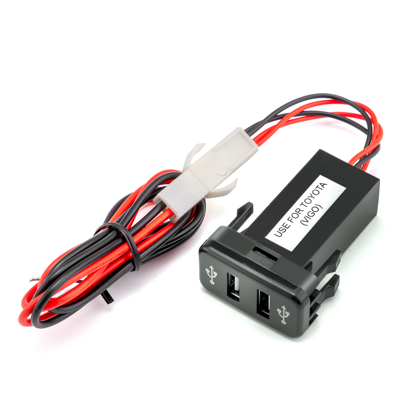 Car Charger Socket Dual 2 USB Port Charging for Toyota FJ Cruiser 2007-2014