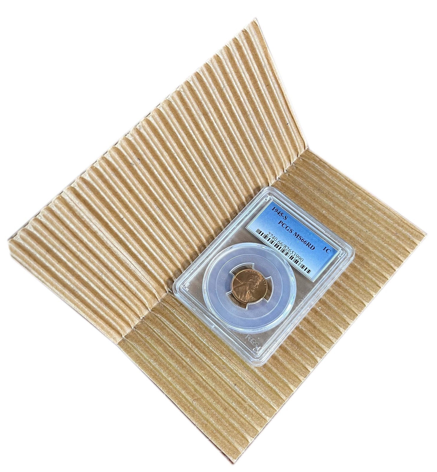 50 Adhesive Corrugated Cardboard Safety Mailers Coin Slabs / 2x2 Flips Size #6