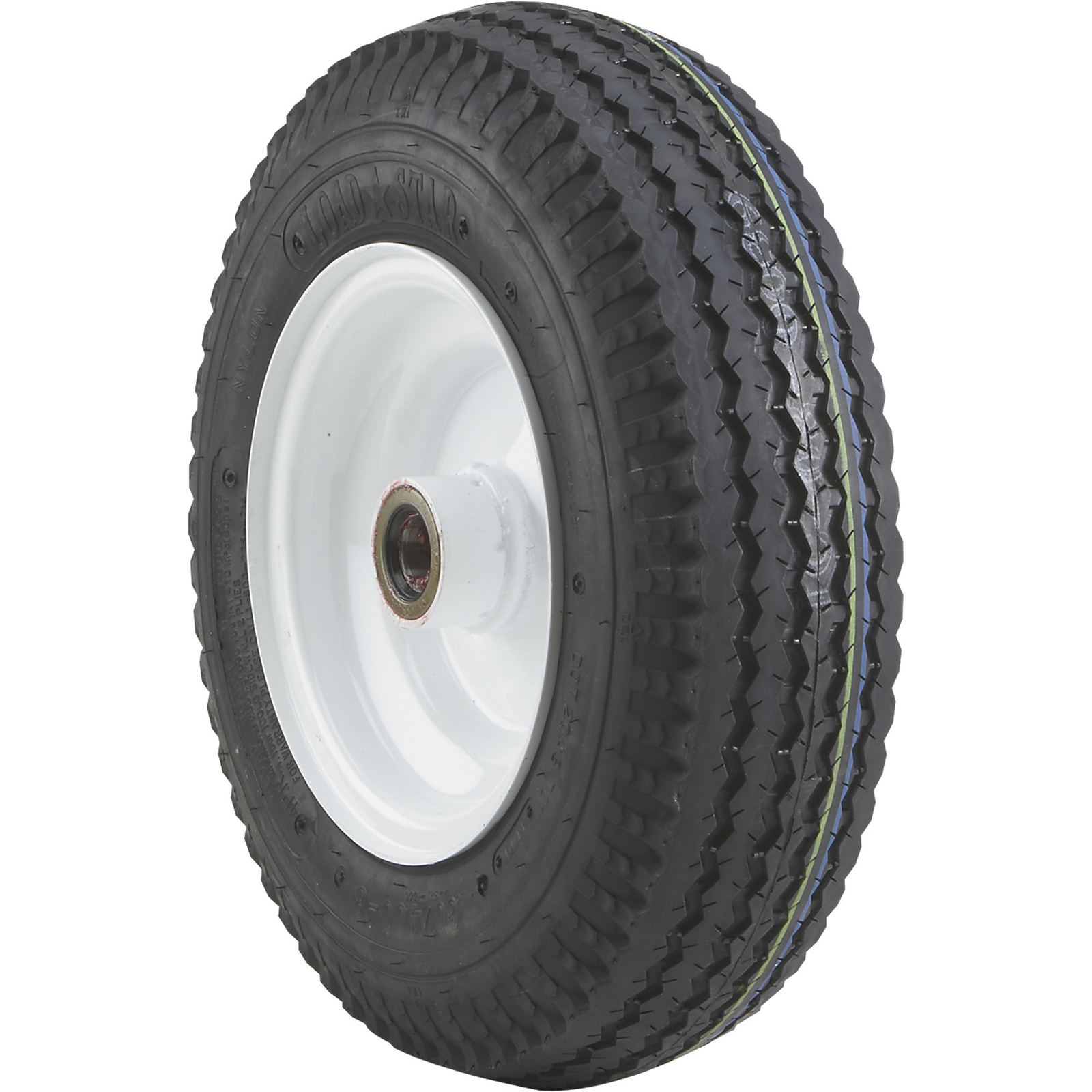 Kenda Loadstar, 8in. Logsplitter Wheel, Tire Size 480-8 Load Range Rating B,