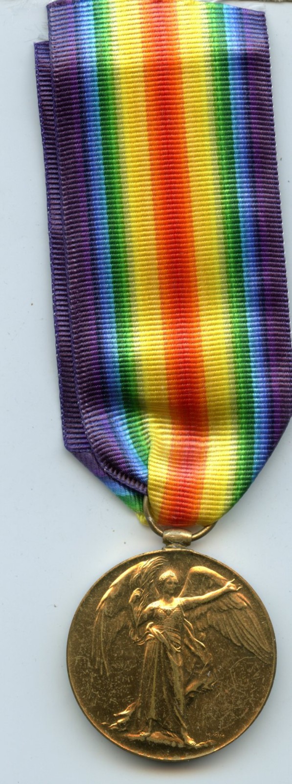 WW1 Victory Medal 1914-19 To Pte Samuel A Clarke, Machine Gun Corps ( wounded)