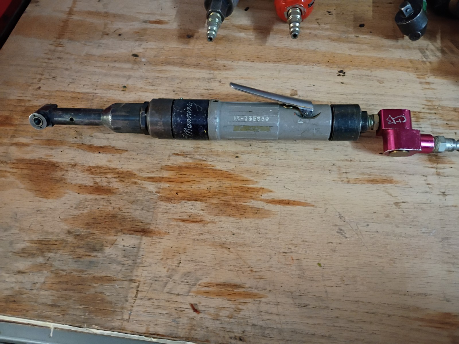 Lot Of 3 Right Angle Air Drill Motors Threaded