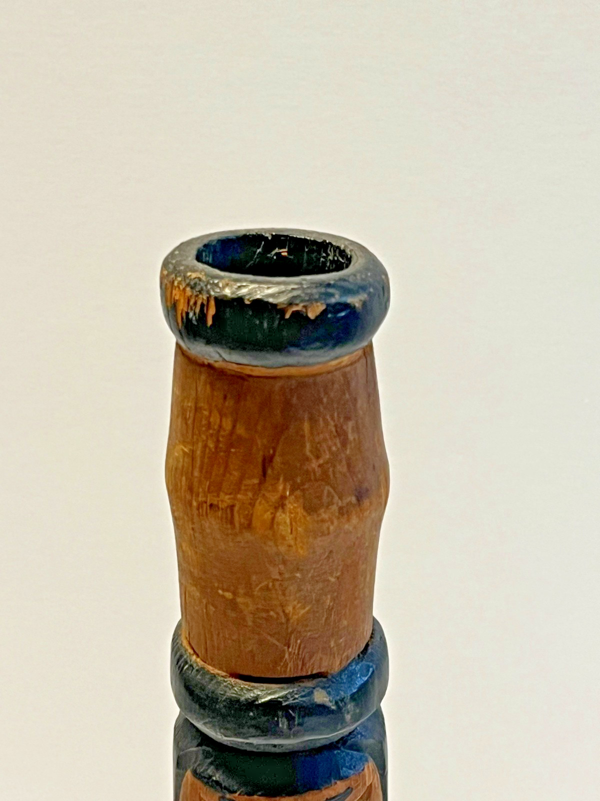 Fine Old Northwest Coast Salish or Nu-Chah-Nulth Indian Totem Candlestick; 1890s