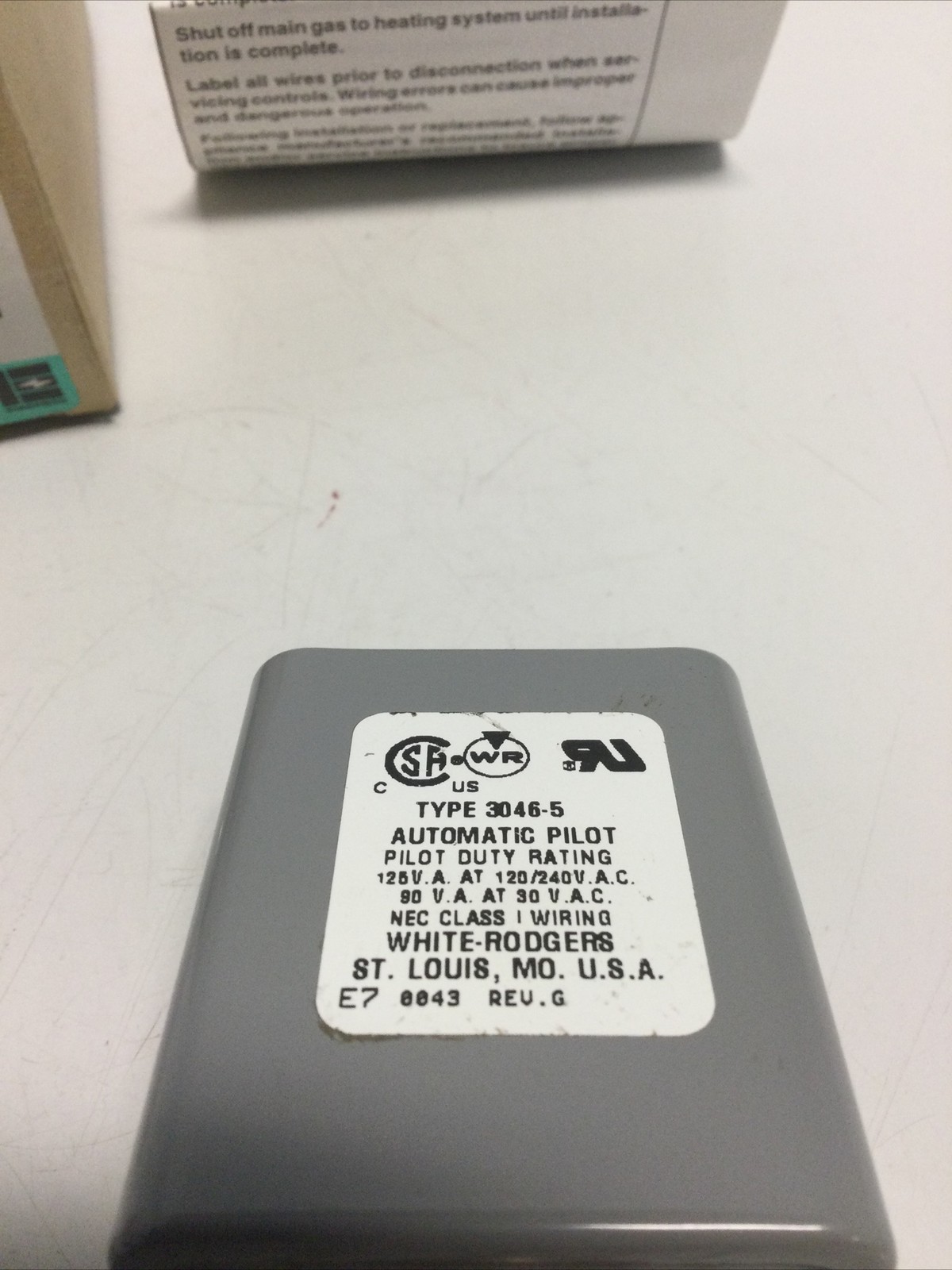 NEW, WHITE RODGERS, 3046-5, AUTOMATIC PILOT FLAME SENSOR, 42”. (1H-2)