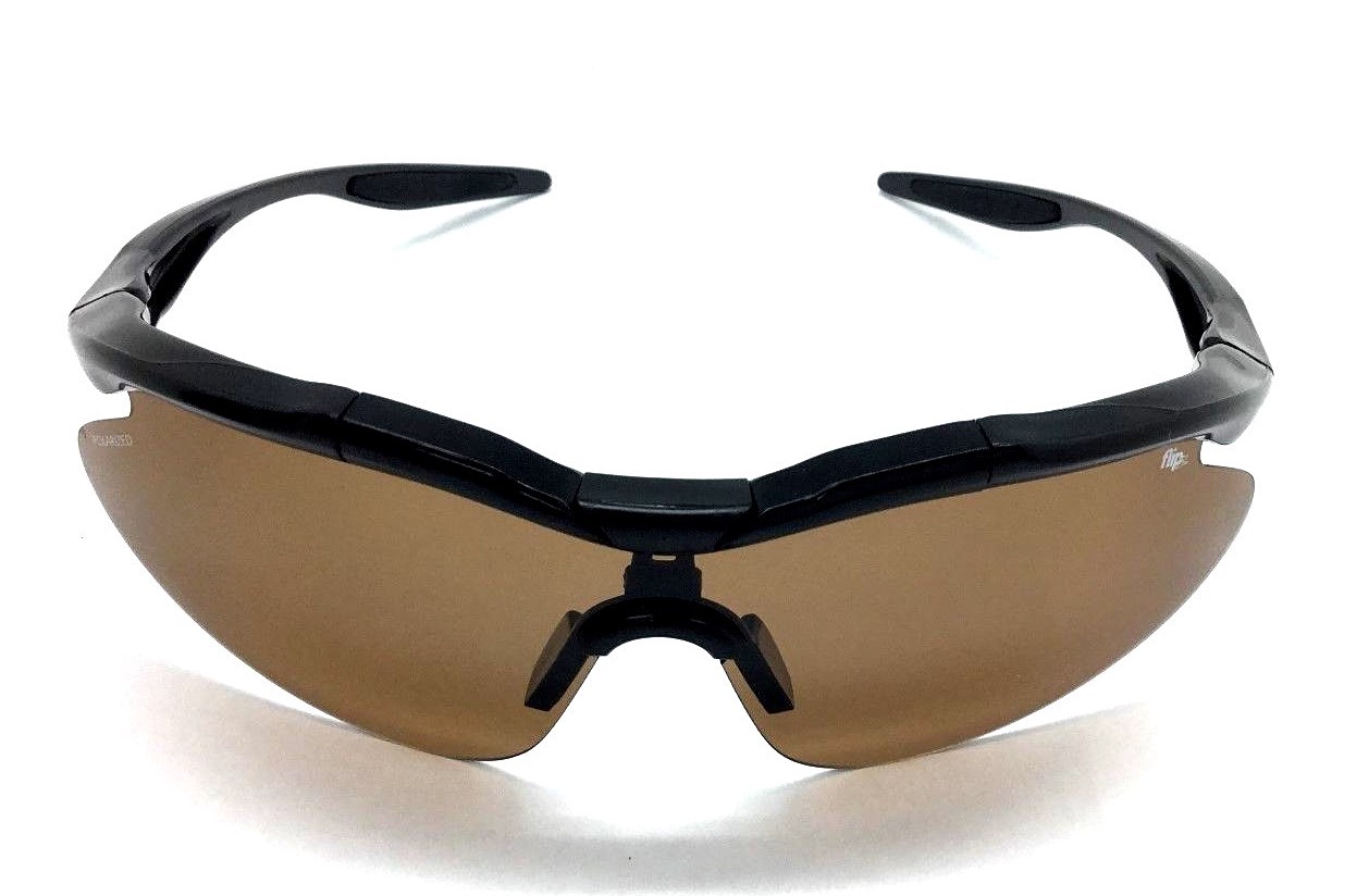 Medicus Golf Flipz Sunglasses Protection Eyewear Shades Amber Vydra w Carry Case