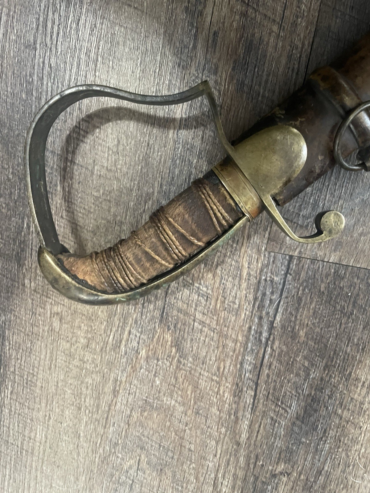 Vintage Original US War Of 1812 Sword With Brass Scabbard