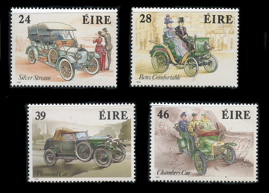 Ireland: 1989 Classic Automobiles (736-739) MNH