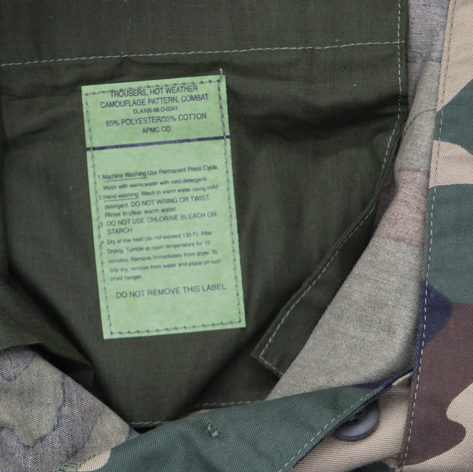 Urban Renewal Womens Cargo Military Straight Leg Pants Camo Green M