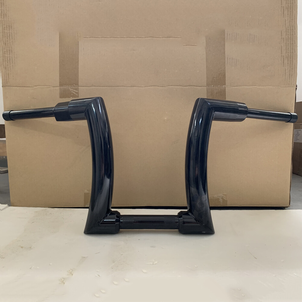 12" Rise 2" Ape Hanger Handlebar Black For Harley Softail Slim Sportster Dyna FL