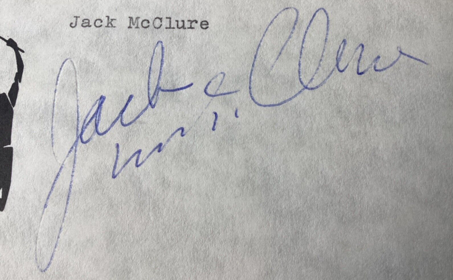 “Rocketman” JACK McCLURE Personally Autographed Signed NHRA DRAG RACING FreeShip