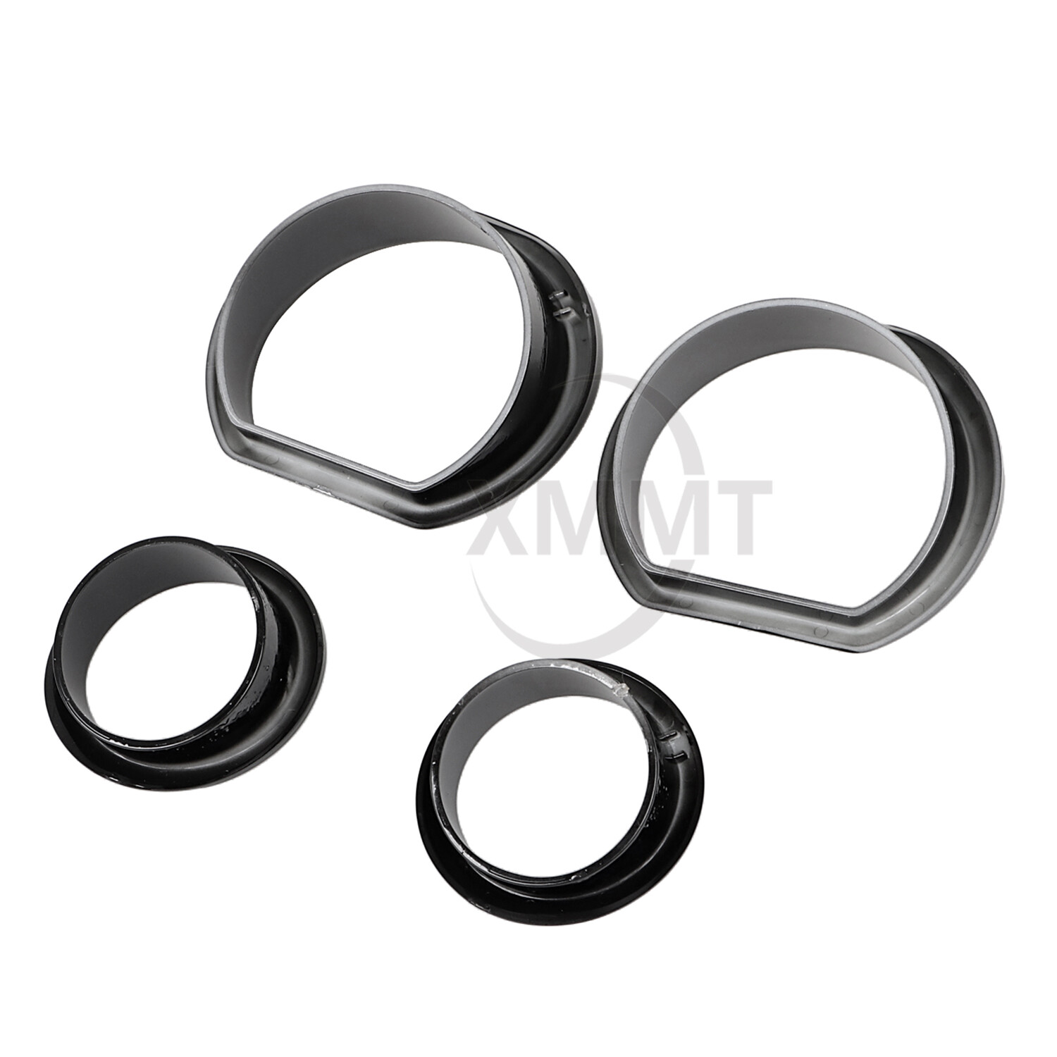 Black Gauge Bezel Trim Ring Kit For Harley Street Glide FLHX Special FLHXS 14-23