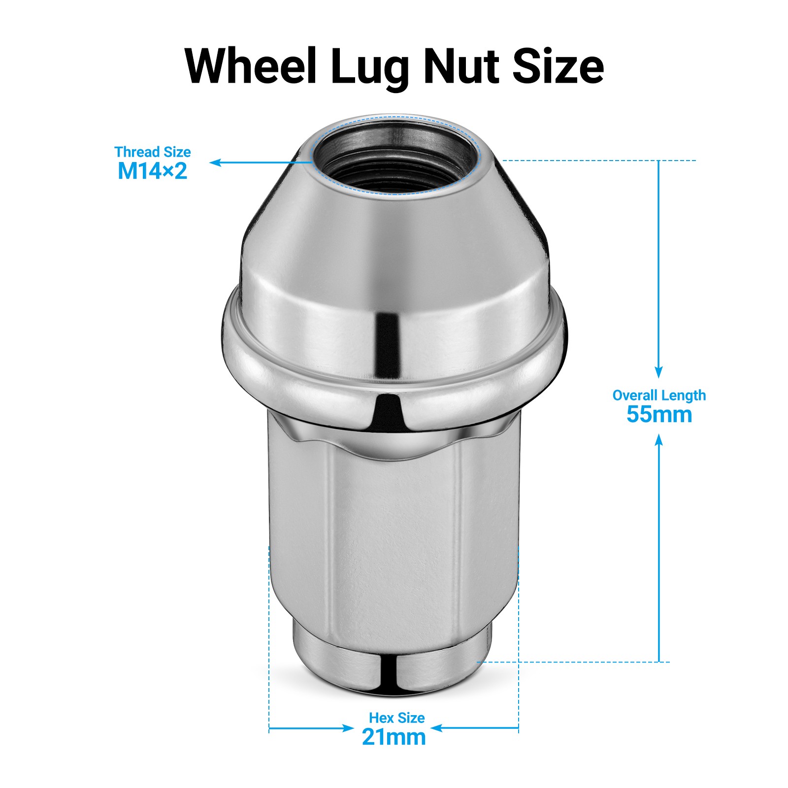 24 FORD FACTORY CHROME 14X2 LUG NUTS FOR 2003-2014 F150 EXPEDITION NAVIGATOR