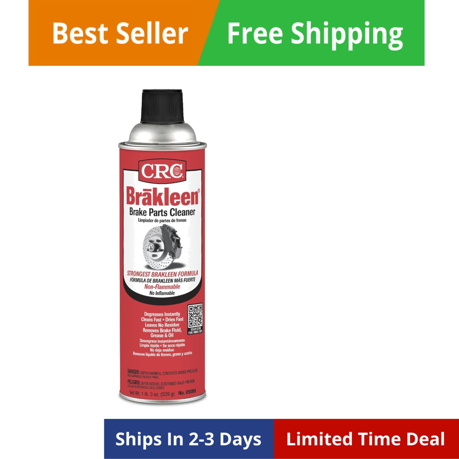 Brakleen Brake Parts Cleaners - 20oz brakleen cleaner [Set of 12]