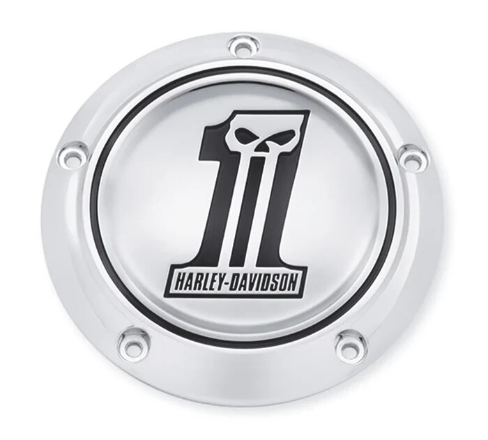 New Genuine Harley skull No.1 derby cover dyna softail touring ultra twin cam