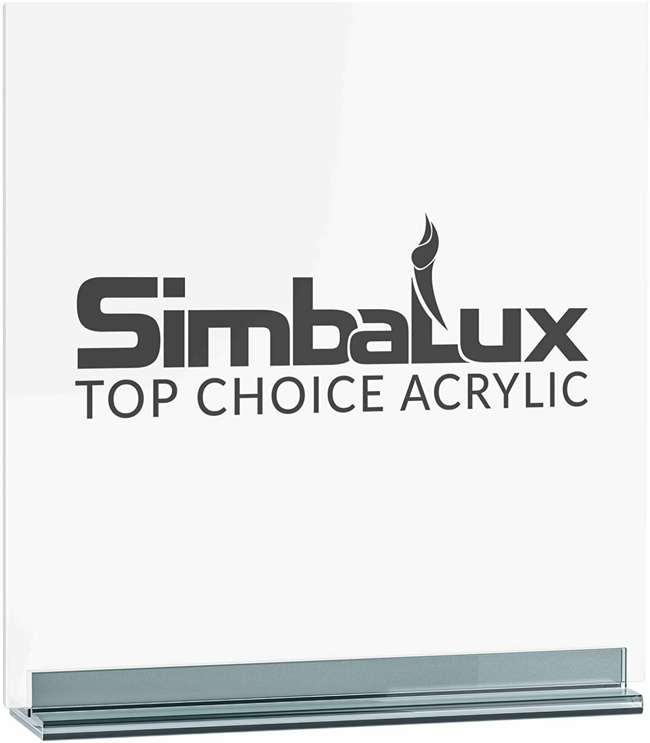 [1-Pack] SimbaLux® Acrylic Sheet Clear 12”x12” 3/8" Thick (10mm) Plexiglass