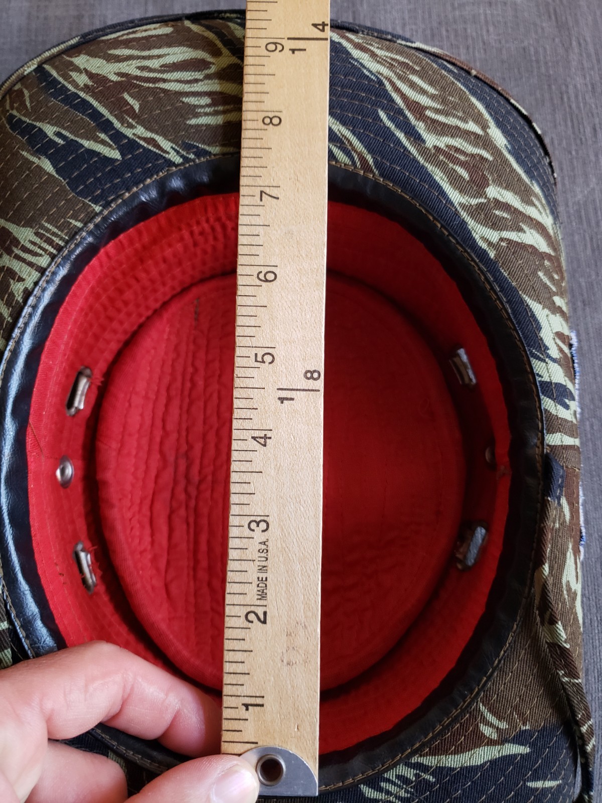 RARE! Vintage Vietnam War Era Nakhon Phanom Thailand Tiger Camo Boonie Bush Hat