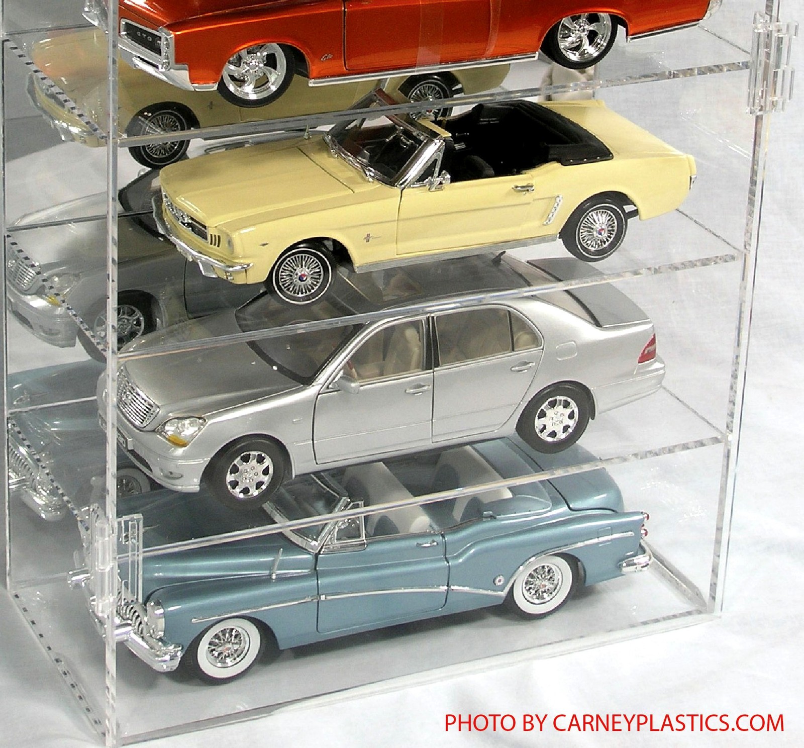 Model Diecast Display Case 1/18th Scale 6 car Vertical