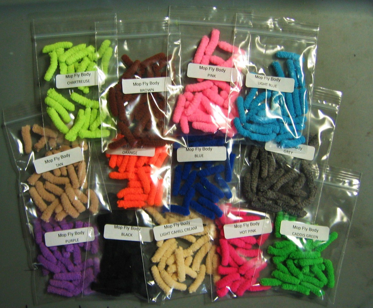 24 MOP FLY Bodies..The MOP FLY..many colors to choose from..COMBINE SHIPPING
