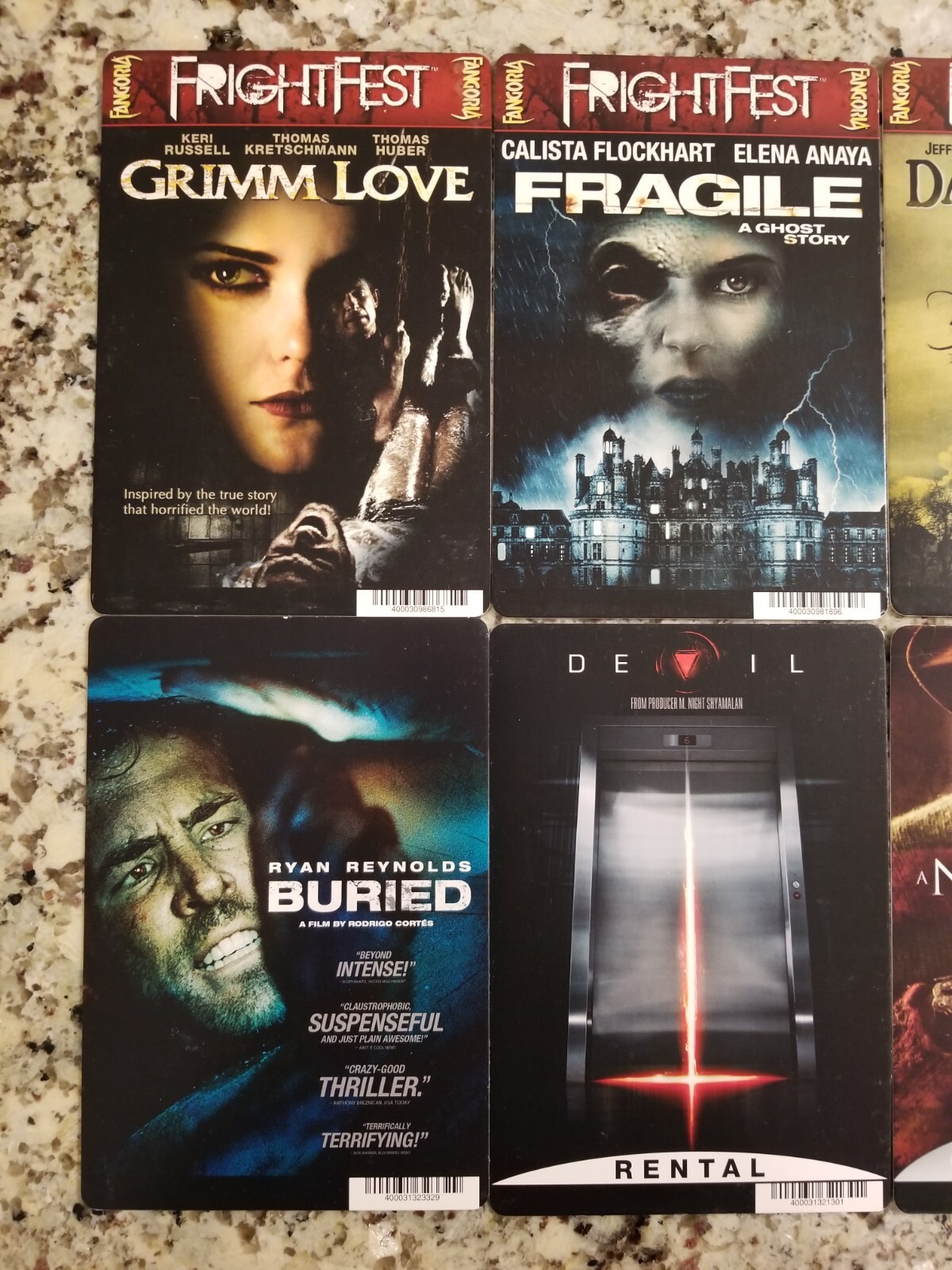 💀(1) One HORROR MOVIE Mini-Poster/Rental CARD🔥DEVIL (ONLY)