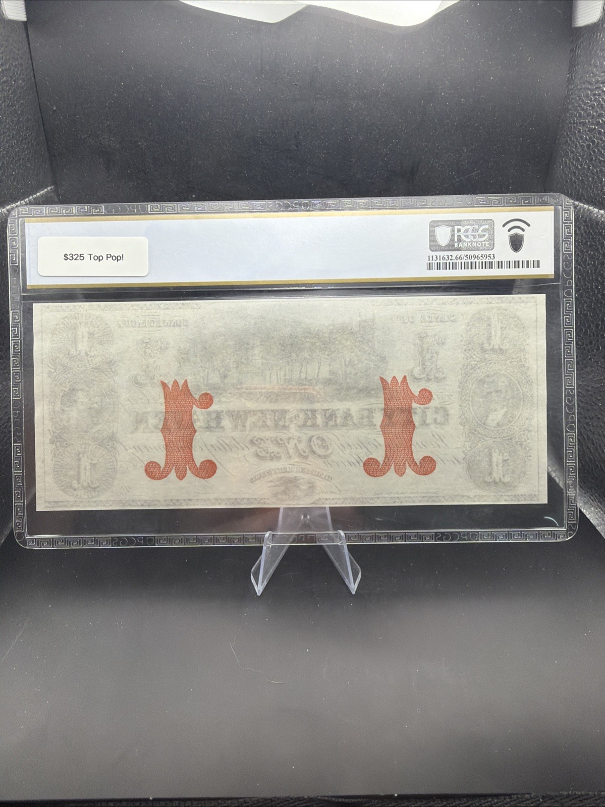 New Haven Connecticut $1 City Bank of New Haven 1860s PCGS Gem UNC 66 PPQ TOP PO