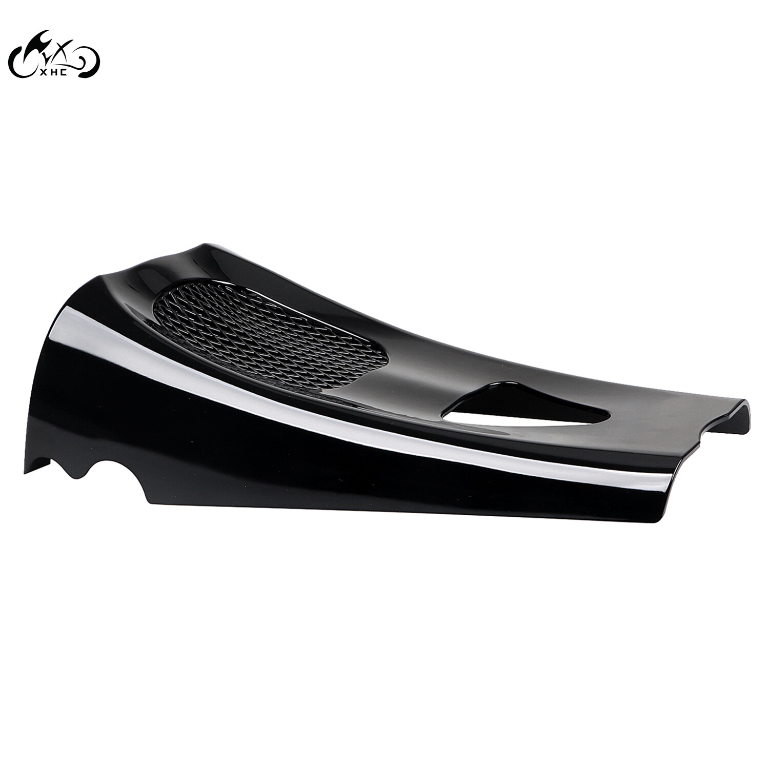 Vivid Black Motor Chin Spoiler For Harley Touring Road Street Glide 2017-2023 M8