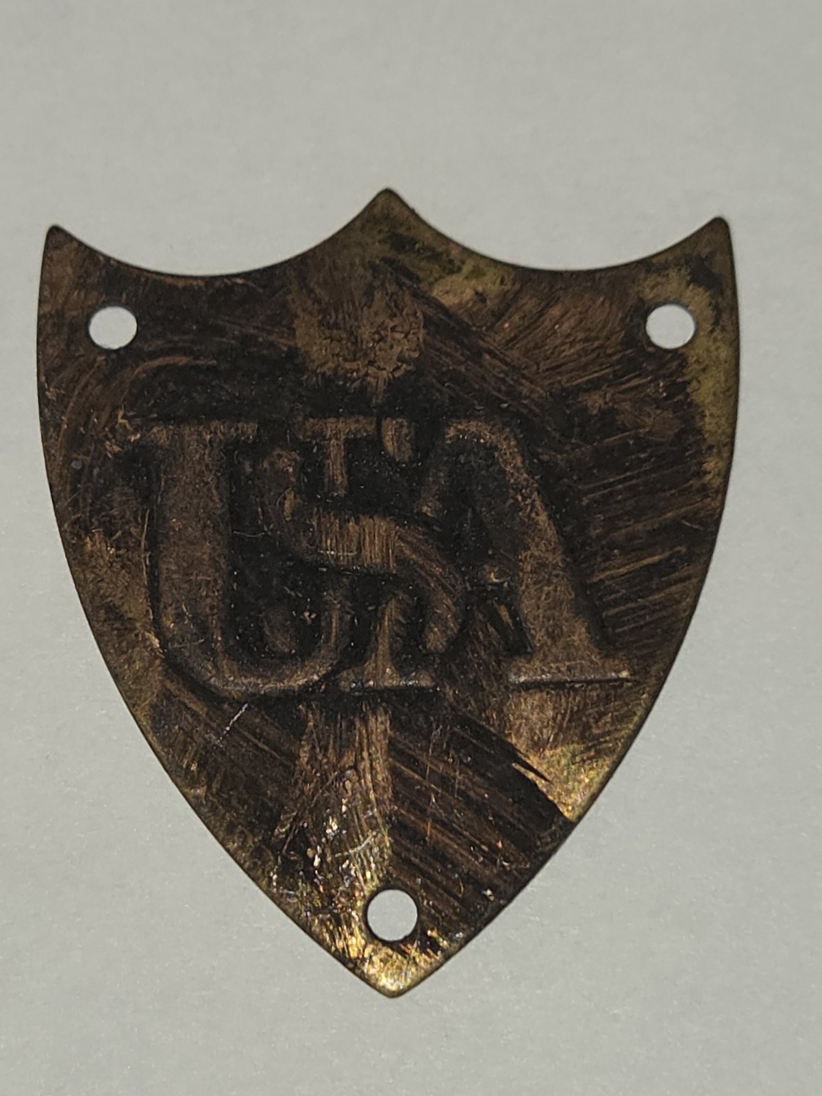 Rare 1861 CIVIL WAR USA Saddle Tag ILL FATED ALLEGHENY ARSENAL MUNITIONS DEPOT