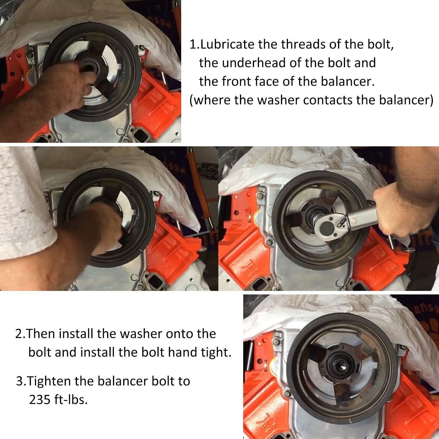 For Chevy Crank Harmonic Balancer Bolt replaces ARP 234-2503 for LS1 LS2 LS3 LS6