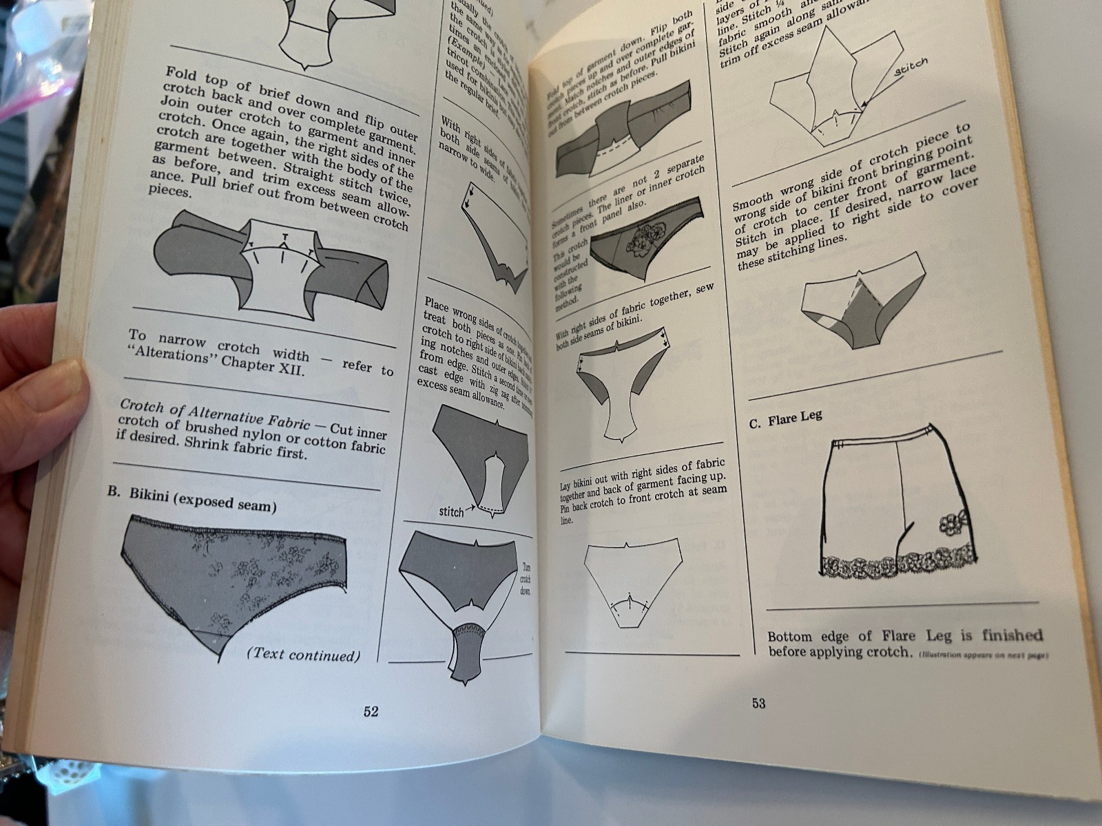 Vintage 1971 Sew Lovely Lingerie Sewing Techniques Books by Laverne Devereaux