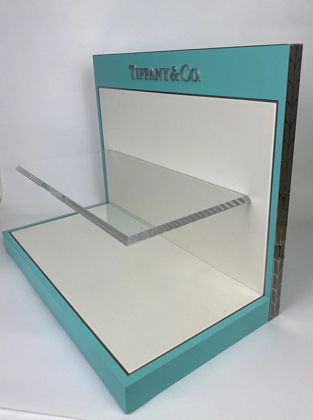 TIFFANY & CO COUNTER DISPLAY SHELF UNIT AUTHORIZED DEALER MADE IN ITALY