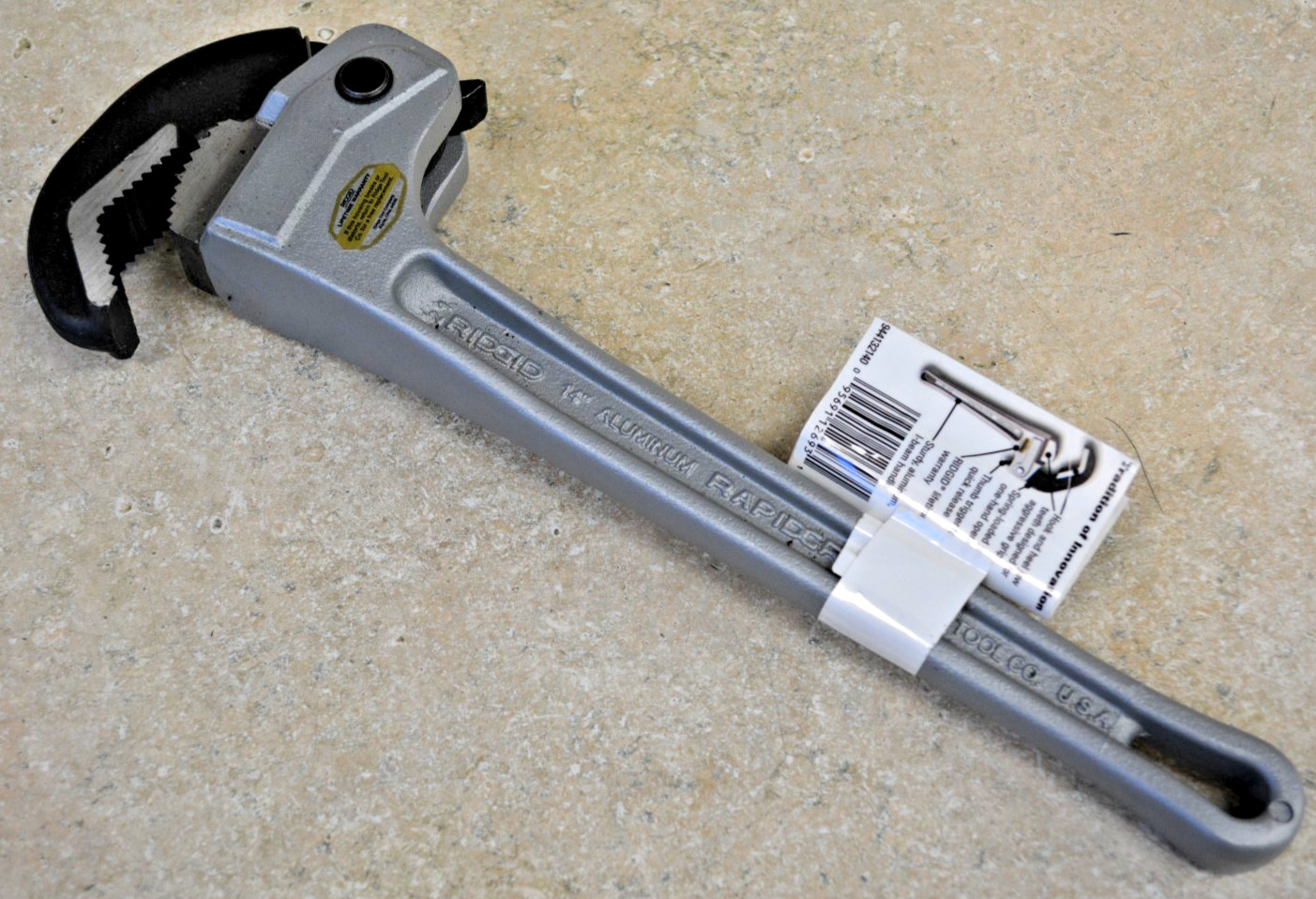 Ridgid 14" Aluminum RapidGrip Pipe Wrench #12693 *New* FREE SHIPPING