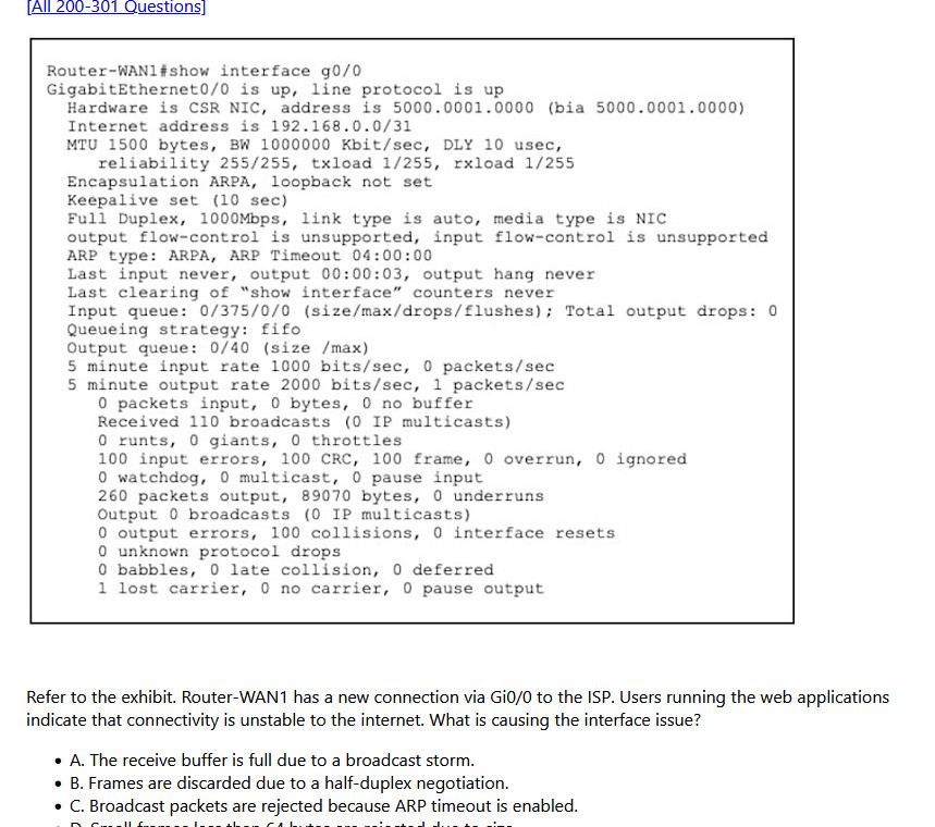 Cisco CCNA 200-301 Exam Solutions 1300+ Updated Questions